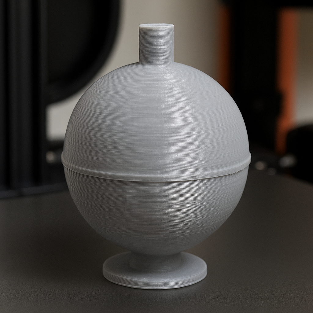 Tytanowy zbiornik paliwa z drukarki 3D